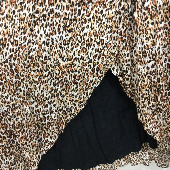 Free People Animal Instinct Cheetah Print Halter Maxi Dress Brown Size 4 - Picture 4 of 13